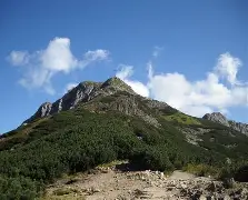 Winter cabin in mountain
